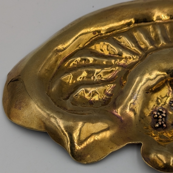 Vintage statement organic/nautical creature motifs abstract Gold Field brooch - Picture 5 of 12